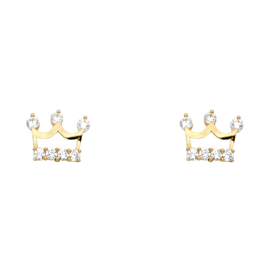 Assorted Stud Earrings with Screw Back - 14K GOLD - ST351