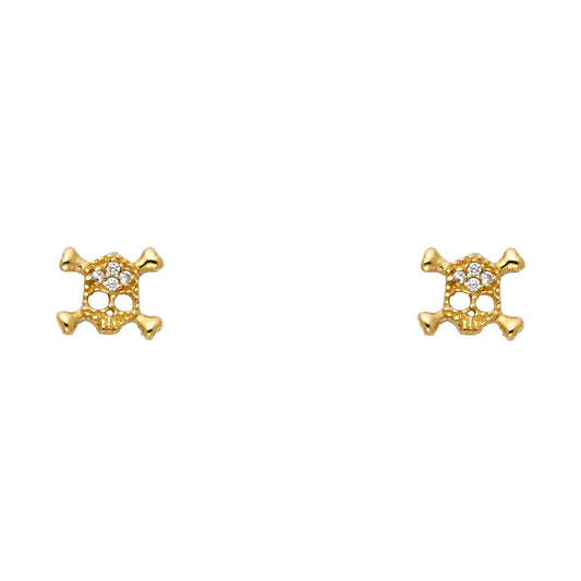 Assorted Stud Earrings with Screw Back - 14K GOLD - ST356