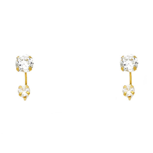 Assorted Stud Earrings - 14K GOLD - ST381