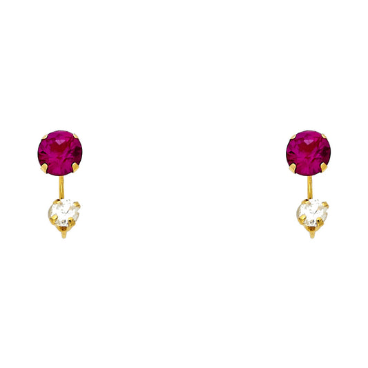 Assorted Stud Earrings - 14K GOLD - ST383