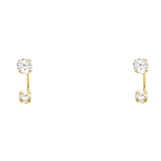 Assorted Stud Earrings - 14K GOLD - ST384