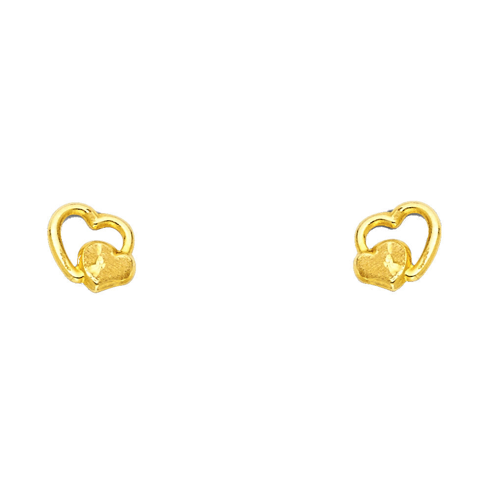 Assorted Stud Earrings - 14K GOLD - ST433