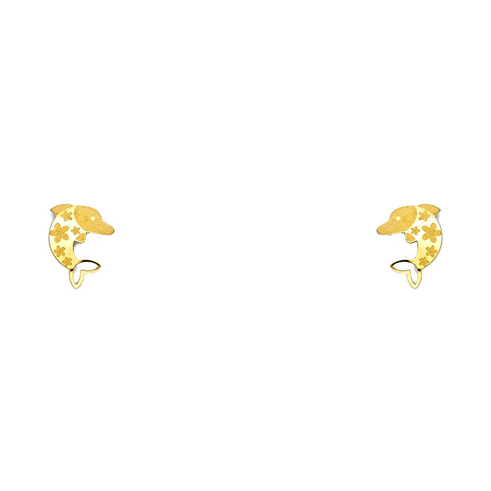 Assorted Stud Earrings - 14K GOLD - ST438