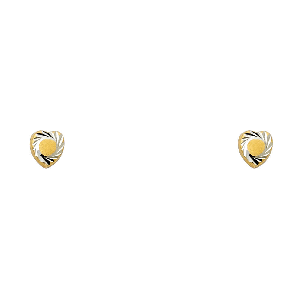 Assorted Stud Earrings with Screw Back - 14K GOLD - ST442