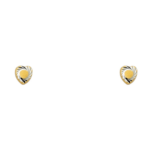 Assorted Stud Earrings with Screw Back - 14K GOLD - ST442