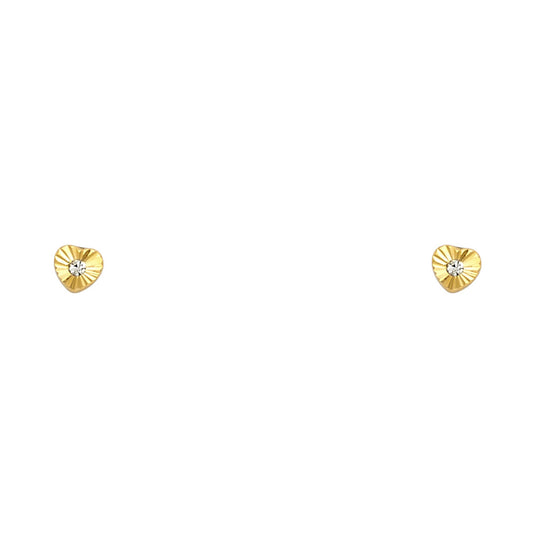 Assorted Stud Earrings with Screw Back - 14K GOLD - ST444