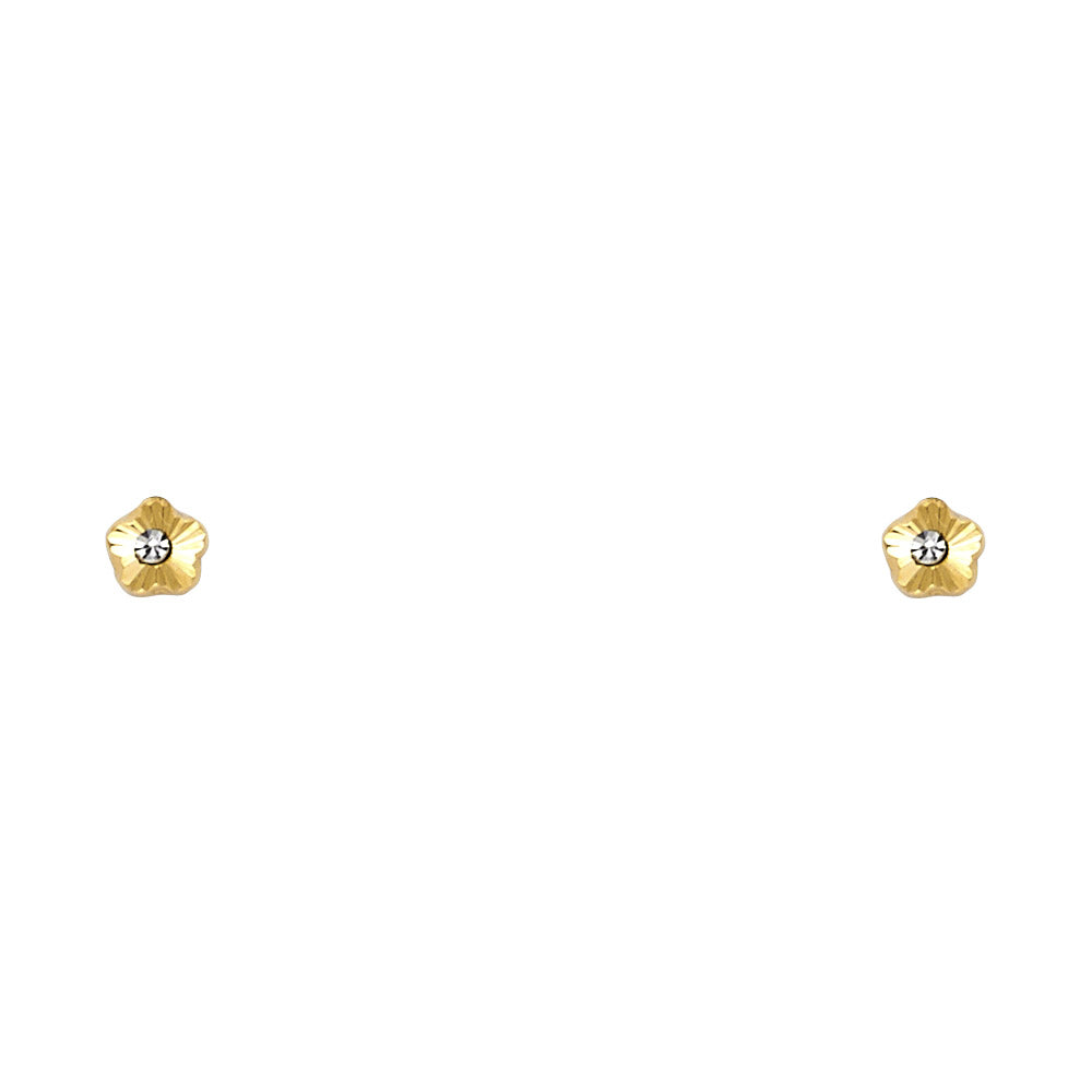 Assorted Stud Earrings with Screw Back - 14K GOLD - ST446