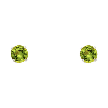 Solitaire Birth Stone Stud Earrings - 14K GOLD - ST525