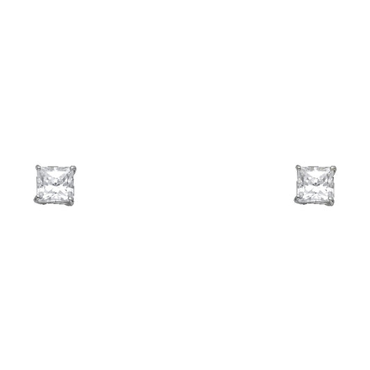 Solitaire Stud Earrings - 14K GOLD - ST527