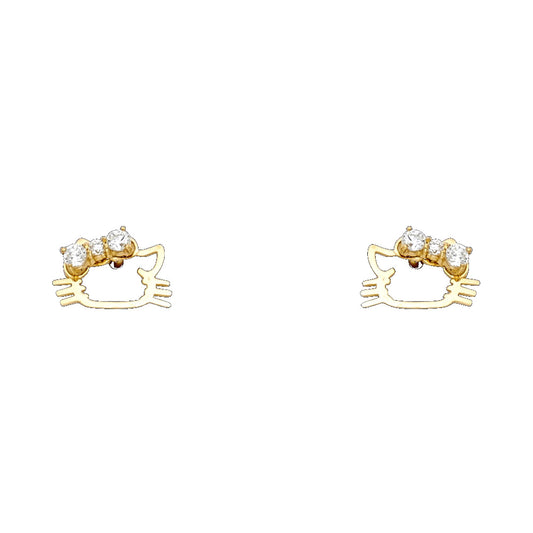 Assorted Stud Earrings with Screw Back - 14K GOLD - ST542