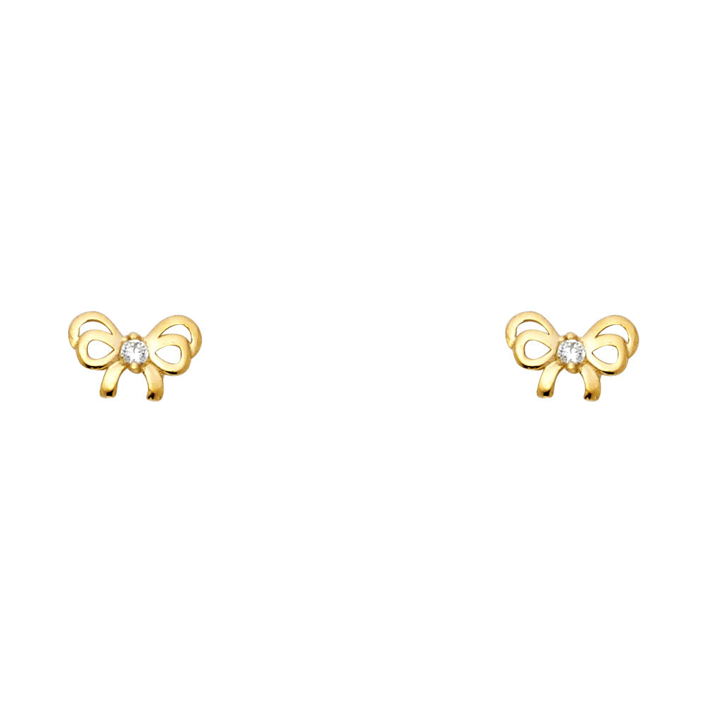 Assorted Stud Earrings with Screw Back - 14K GOLD - ST557