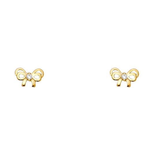 Assorted Stud Earrings with Screw Back - 14K GOLD - ST557