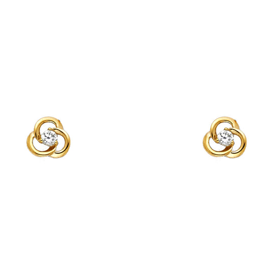 Assorted Stud Earrings with Screw Back - 14K GOLD - ST566