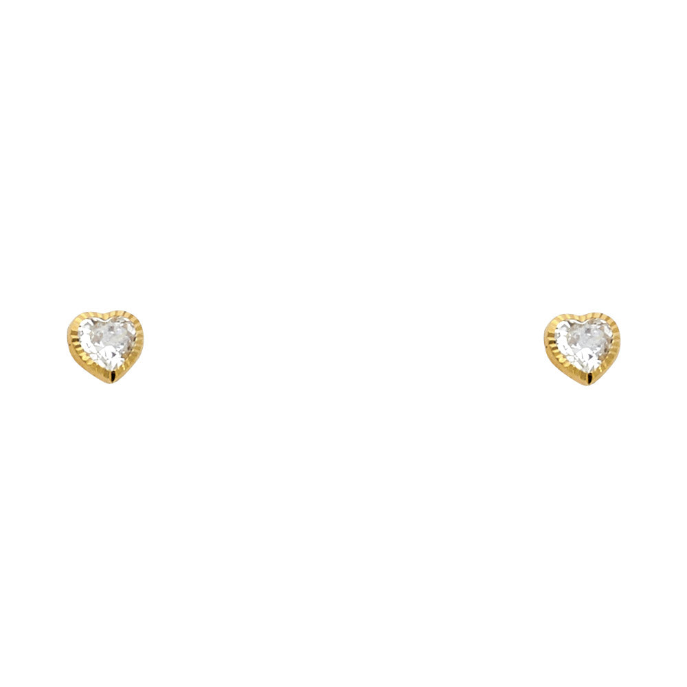 Assorted Stud Earrings with Screw Back - 14K GOLD - ST580