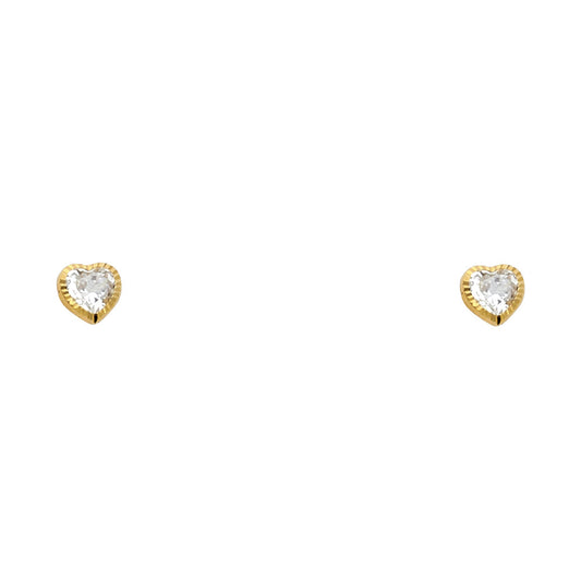 Assorted Stud Earrings with Screw Back - 14K GOLD - ST580