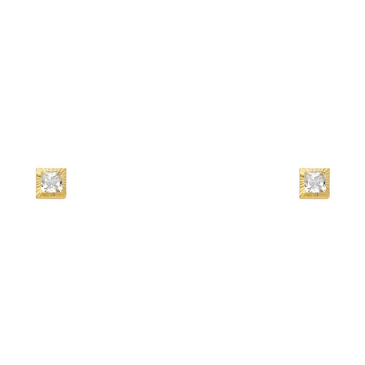 Assorted Stud Earrings with Screw Back - 14K GOLD - ST581