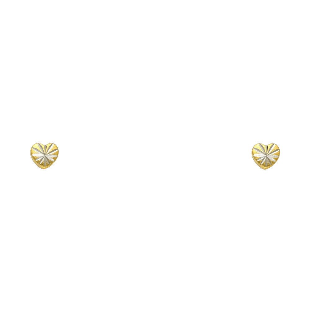 Assorted Stud Earrings with Screw Back - 14K GOLD - ST586