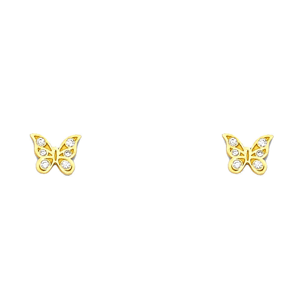 Assorted Stud Earrings - 14K GOLD - ST593