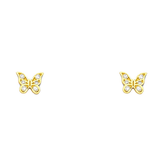 Assorted Stud Earrings - 14K GOLD - ST593