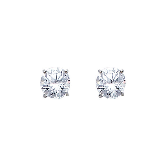 Solitaire Stud Earrings - 14K GOLD - ST596-04