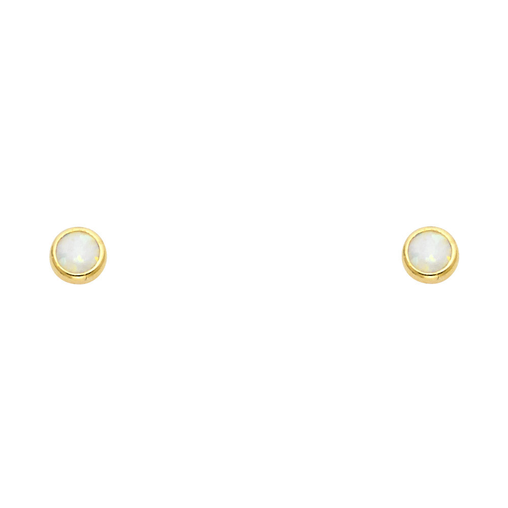 Assorted Stud Earrings with Screw Back - 14K GOLD - ST605