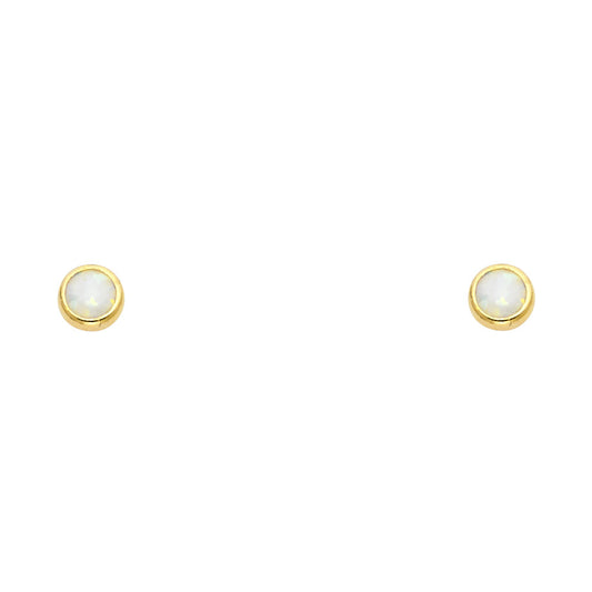 Assorted Stud Earrings with Screw Back - 14K GOLD - ST605