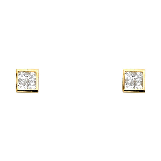 Assorted Stud Earrings with Screw Back - 14K GOLD - ST608