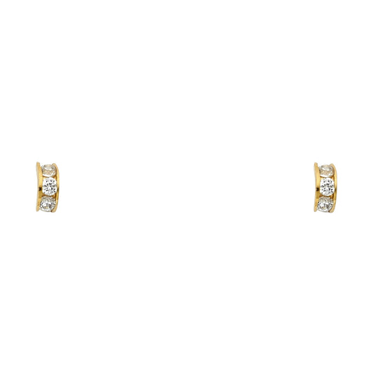 Assorted Stud Earrings with Screw Back - 14K GOLD - ST611