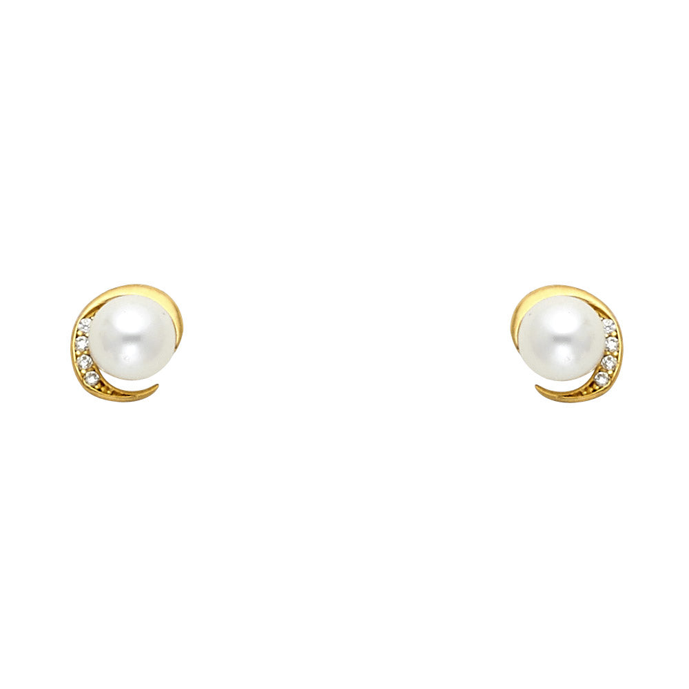 Assorted Stud Earrings with Screw Back - 14K GOLD - ST614