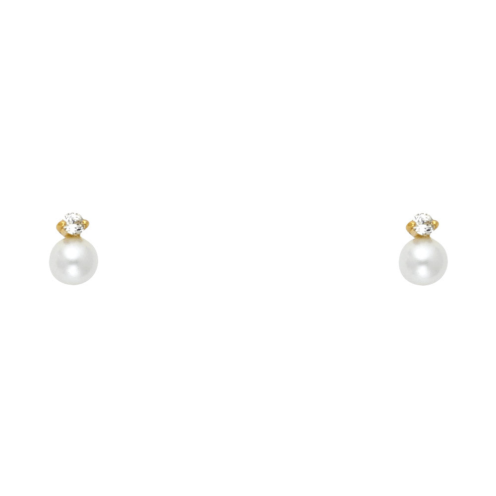 Assorted Stud Earrings with Screw Back - 14K GOLD - ST618