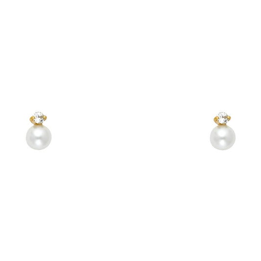 Assorted Stud Earrings with Screw Back - 14K GOLD - ST618