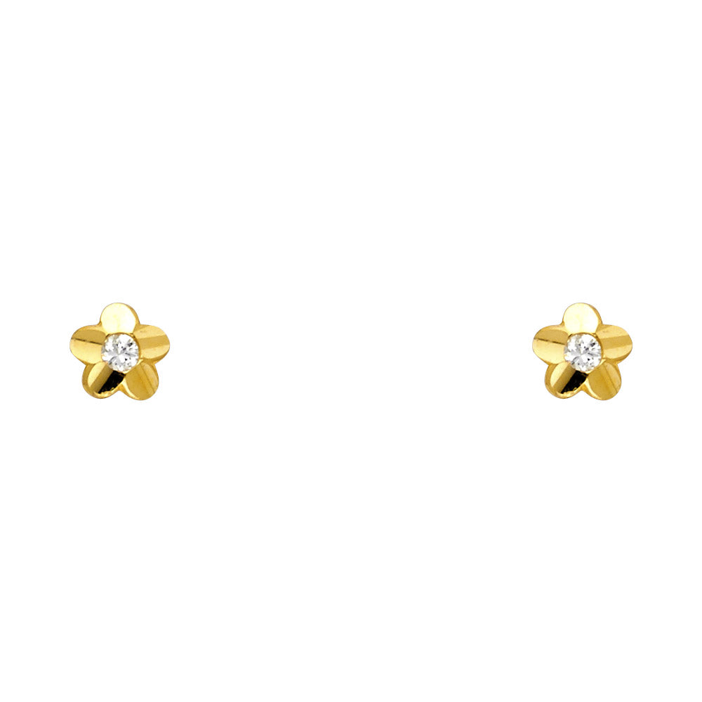 Assorted Stud Earrings with Screw Back - 14K GOLD - ST621