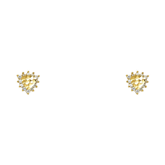 Assorted Stud Earrings with Screw Back - 14K GOLD - ST622