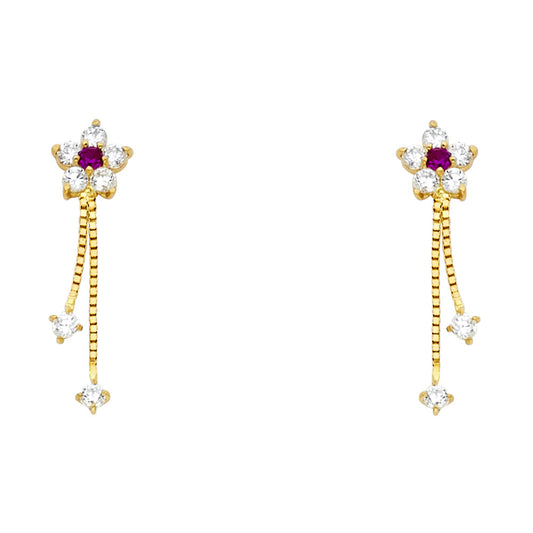 Assorted Stud Earrings with Screw Back - 14K GOLD - ST629