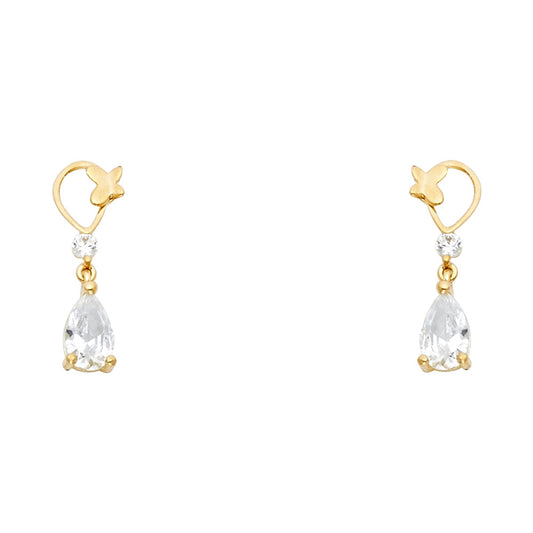 Assorted Stud Earrings with Screw Back - 14K GOLD - ST635