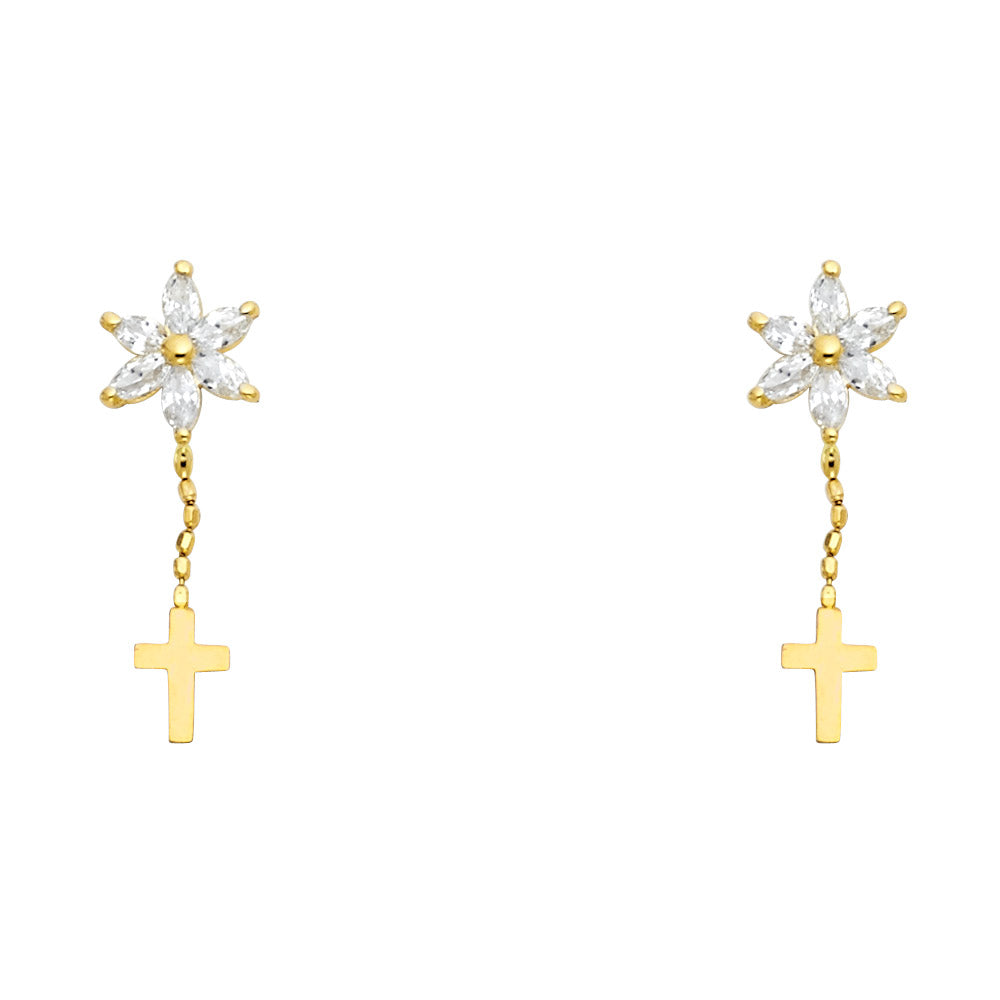 Assorted Stud Earrings with Screw Back - 14K GOLD - ST637