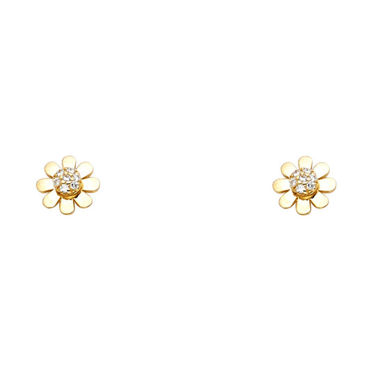 Assorted Stud Earrings with Screw Back - 14K GOLD - ST641