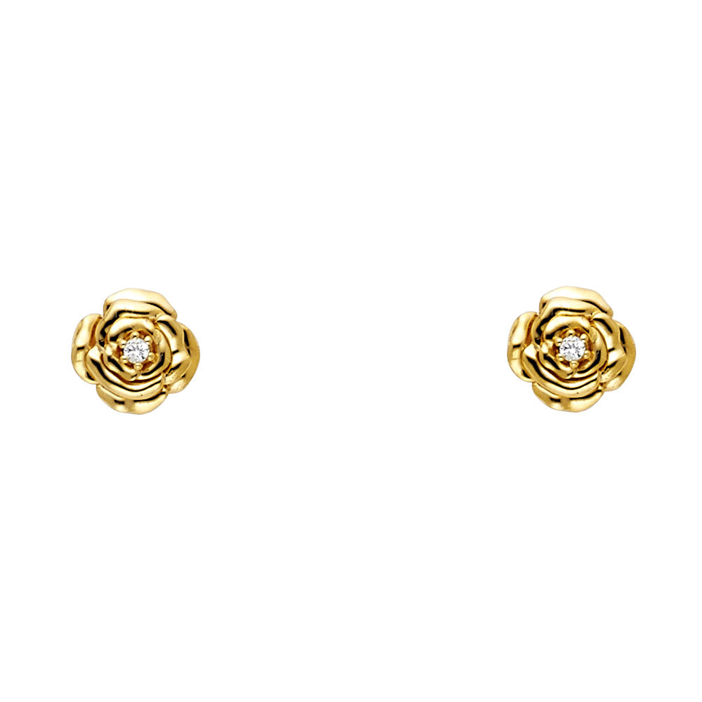 Assorted Stud Earrings with Screw Back - 14K GOLD - ST643