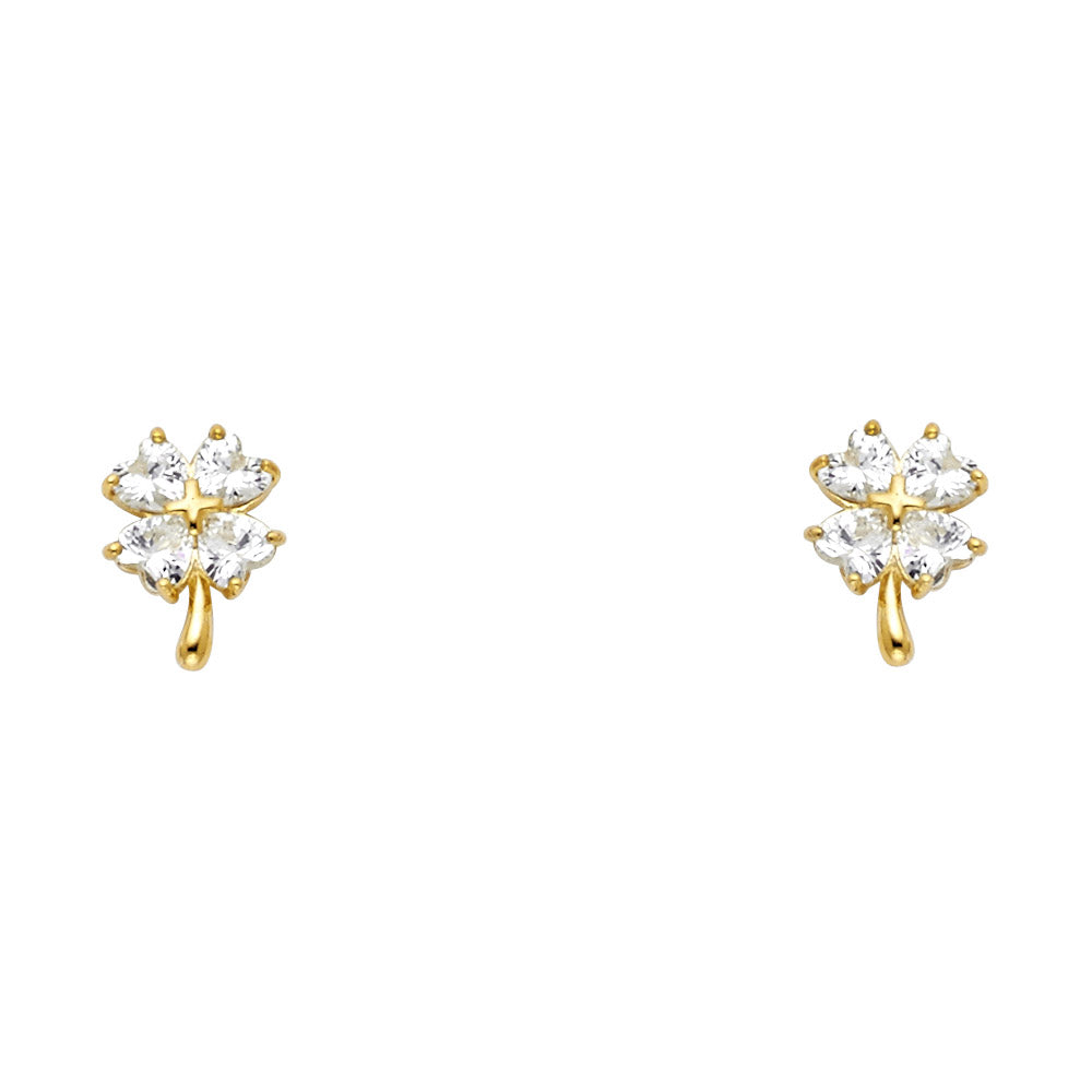 Assorted Stud Earrings with Screw Back - 14K GOLD - ST644