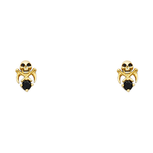 Assorted Stud Earrings with Screw Back - 14K GOLD - ST653