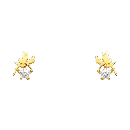 Assorted Stud Earrings with Screw Back - 14K GOLD - ST659