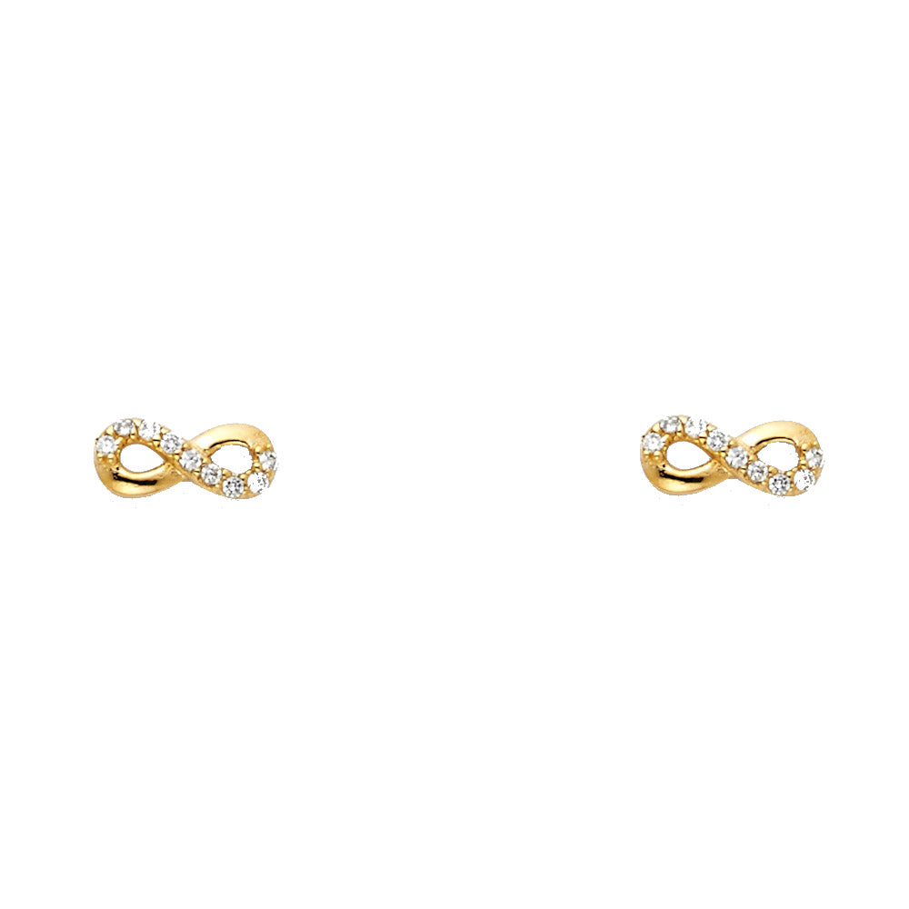 Assorted Stud Earrings with Screw Back - 14K GOLD - ST661