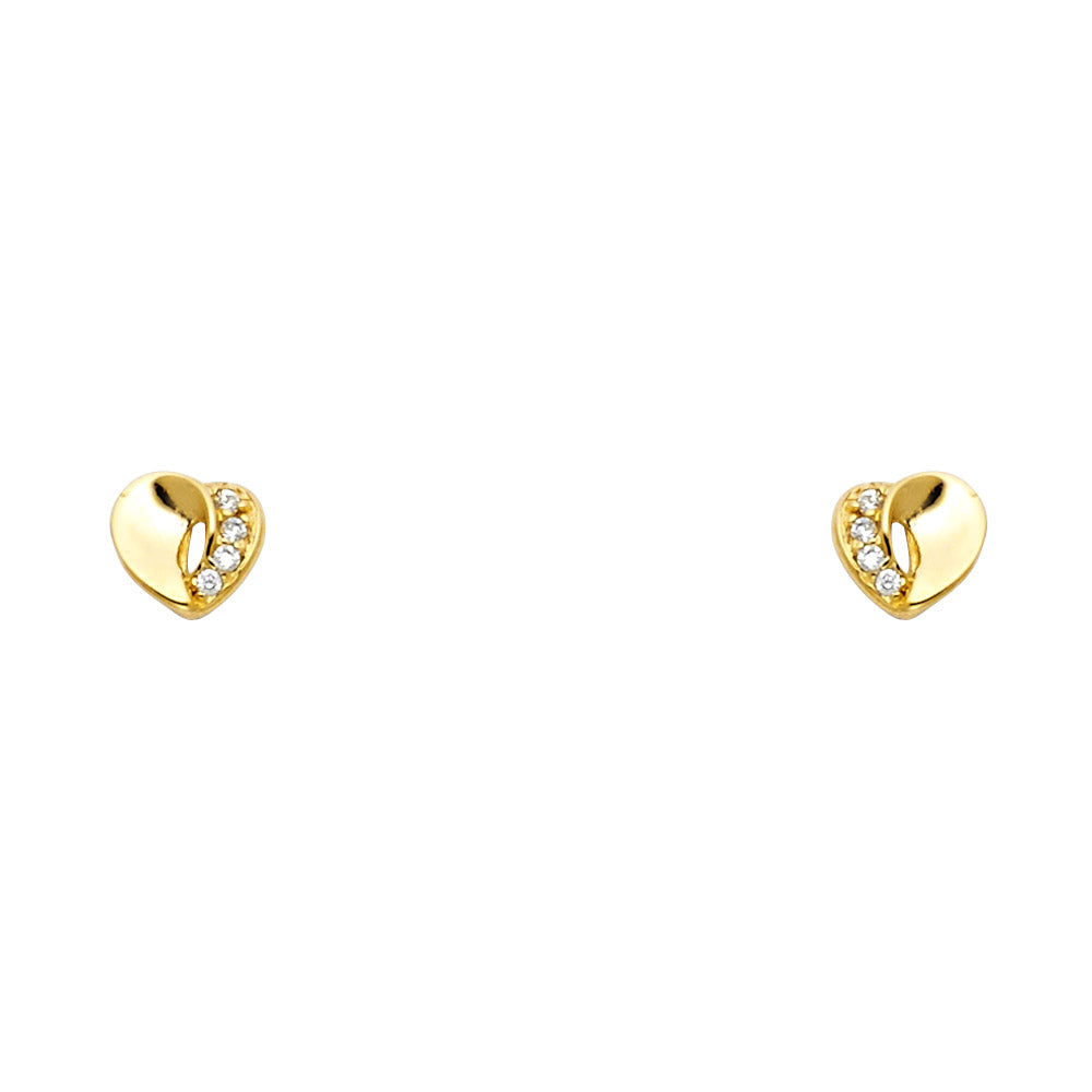 Assorted Stud Earrings with Screw Back - 14K GOLD - ST671