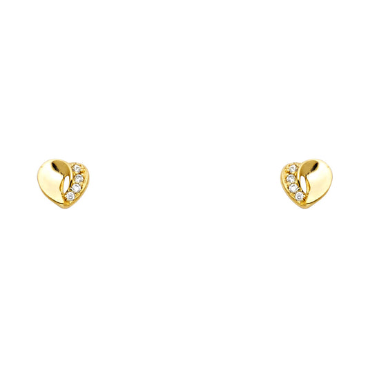 Assorted Stud Earrings with Screw Back - 14K GOLD - ST671