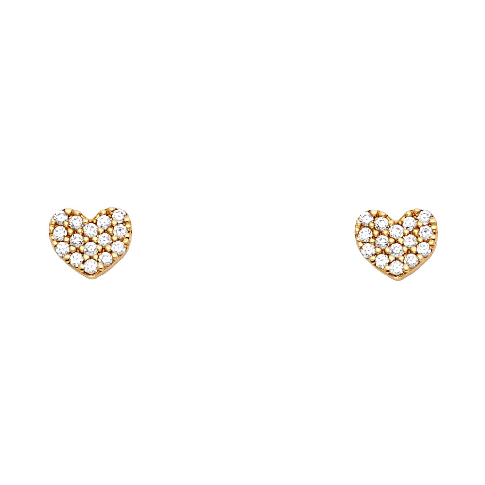 Assorted Stud Earrings with Screw Back - 14K GOLD - ST674