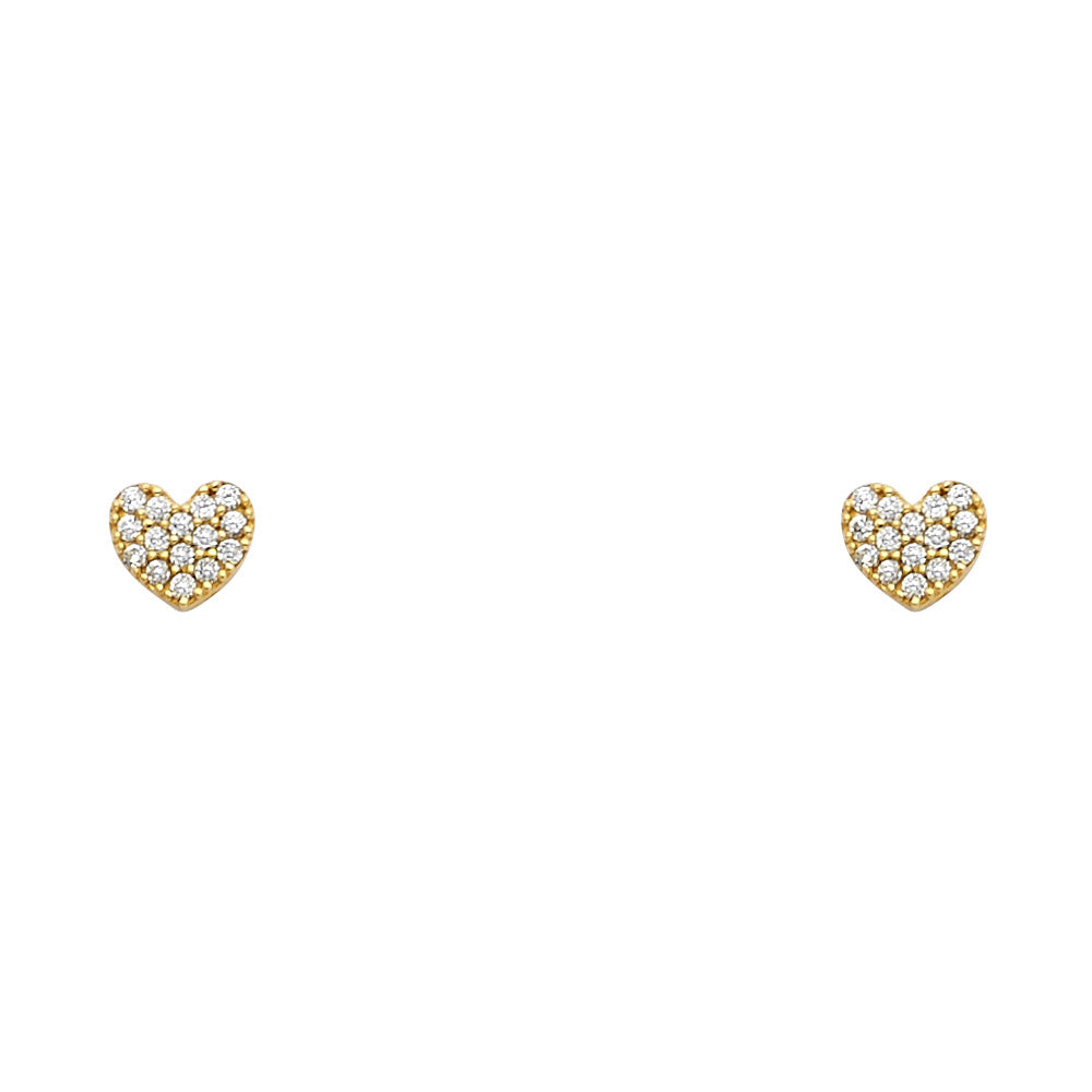 Assorted Stud Earrings with Screw Back - 14K GOLD - ST675