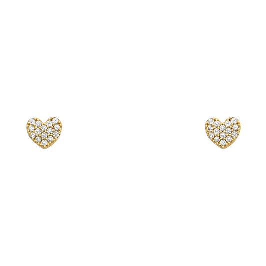 Assorted Stud Earrings with Screw Back - 14K GOLD - ST675