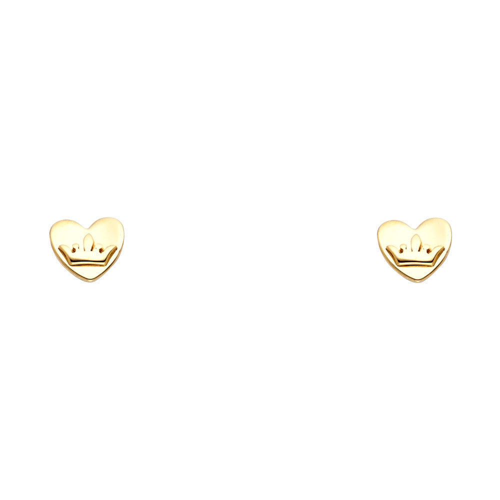 Assorted Stud Earrings with Screw Back - 14K GOLD - ST676