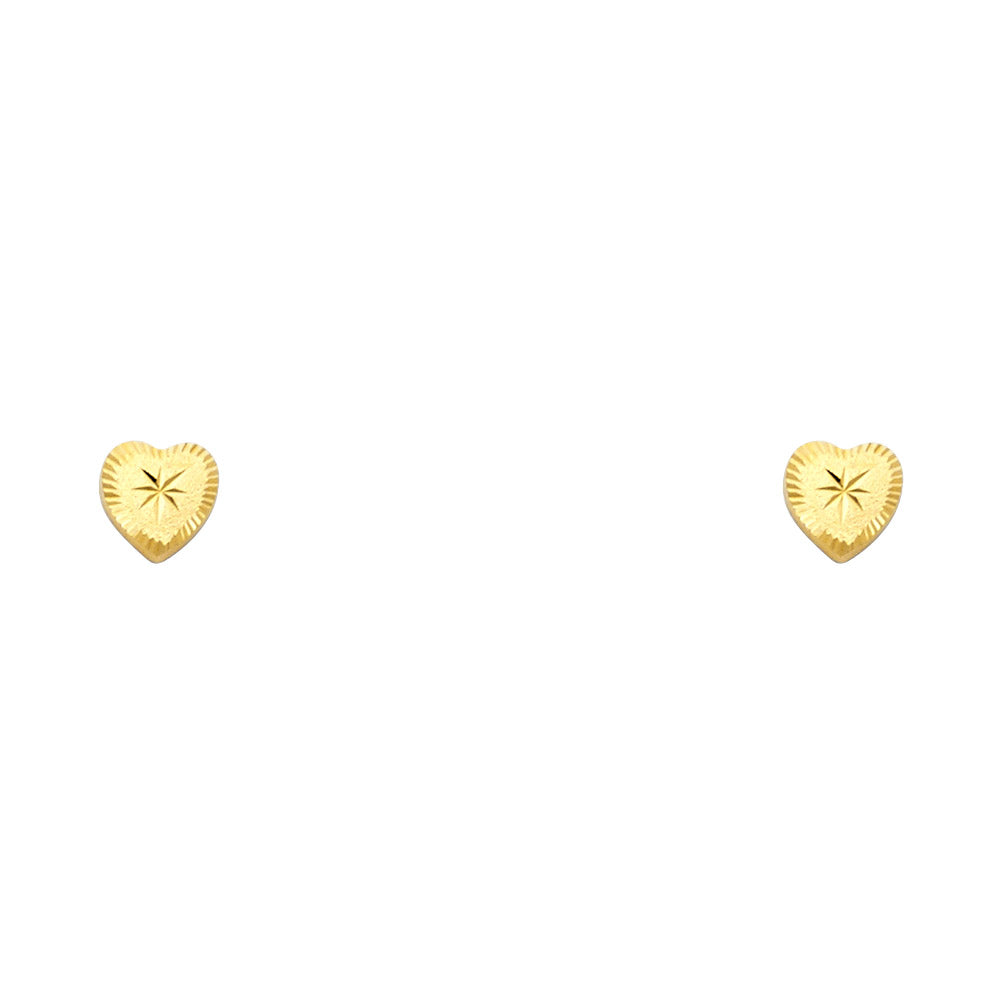 Assorted Stud Earrings with Screw Back - 14K GOLD - ST677