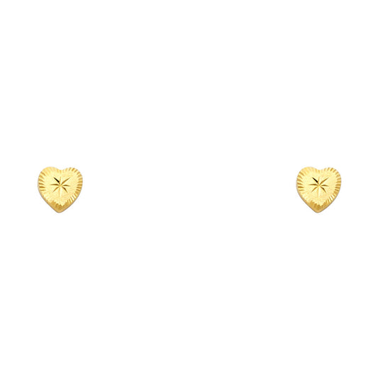 Assorted Stud Earrings with Screw Back - 14K GOLD - ST677